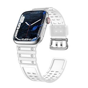 Strap Triple řemínek pro hodinky Apple Watch SE / 8 / 7 / 6 / 5 / 4 / 3 / 2 / 1 (49/45/44/42mm), průhledný