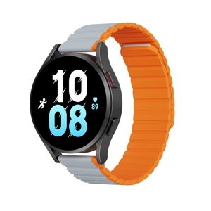 Dux Ducis Univerzální magnetický řemínek, Samsung Galaxy Watch 3 45mm / S3 / Huawei Watch Ultimate / GT3 SE 46mm (22mm LD Version), šedo oranžový