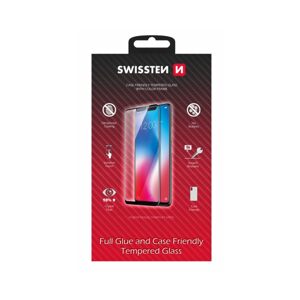 Swissten Full Glue, Color frame, Case friendly, Ochranné tvrzené sklo, Apple iPhone 15, černé
