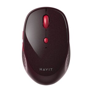 Havit MS76GT Univerzální bezdrátová myš 800-1600 DPI, červená