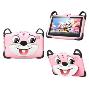 Wintouch K717 tablet pro děti s hrami, Android, duální fotoaparát, růžový