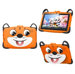 Wintouch K717 tablet pro děti s hrami, Android, duální fotoaparát, oranžový