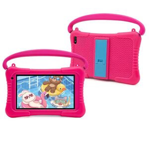 Wintouch K705 tablet pro děti s hrami, Android, duální fotoaparát, bílý, růžový obal