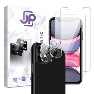 JP Combo pack, Sada 2 tvrzených skel a 2 sklíček na fotoaparát, iPhone 11