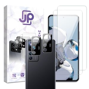 JP Combo pack, Sada 2 tvrzených skel a 2 sklíček na fotoaparát, Xiaomi 12T