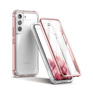Suritch 360 Clear obal Samsung Galaxy S22, růžový