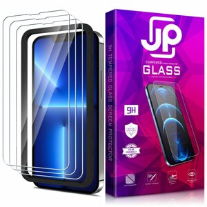 JP Long Pack Tvrzených skel, 3 skla na telefon s aplikátorem, iPhone 13