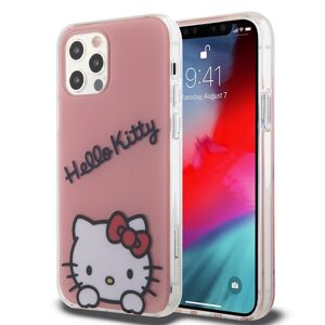 Pouzdro Hello Kitty IML Daydreaming Logo zadní kryt pro Apple iPhone 12, iPhone 12 PRO Pink