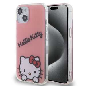Pouzdro Hello Kitty IML Daydreaming Logo zadní kryt pro Apple iPhone 13 Pink