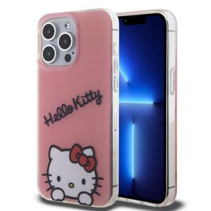 Pouzdro Hello Kitty IML Daydreaming Logo zadní kryt pro Apple iPhone 13 PRO Pink
