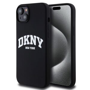 Pouzdro DKNY Liquid Silicone Arch Logo MagSafe zadní kryt Apple iPhone 15 PLUS Black
