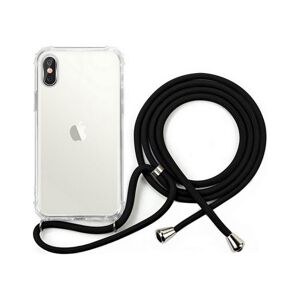 Kryt TopQ iPhone X s černou šňůrkou průhledný 121913 (pouzdro neboli obal na mobil iPhone X)