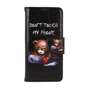 Pouzdro TopQ Xiaomi Redmi 13C knížkové Don't Touch méďa 121934 (kryt neboli obal na mobil Xiaomi Redmi 13C)
