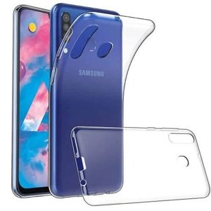 Silikonový obal Samsung Glaxo M30 průhledný