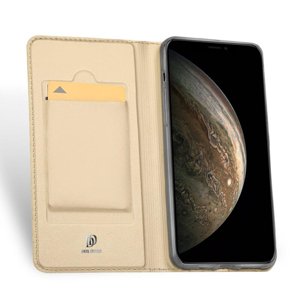 DUX Peňaženkový obal Apple iPhone 11 Pro zlatý