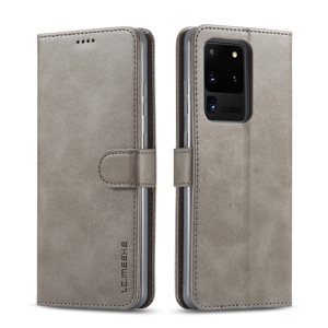 IMEEKE Peňaženkový kryt Samsung Galaxy S20 Ultra šedý