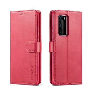IMEEKE Peňaženkový kryt Huawei P40 Pro růžový