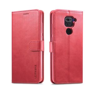 IMEEKE Peňaženkový kryt Xiaomi Redmi Note 9 růžový