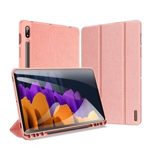 DUX DOMO zaklapovací kryt Samsung Galaxy Tab S8+/ S7+ / S7 FE růžový
