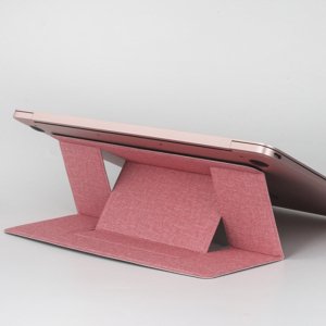 Ultratenký stojan na notebook růžový