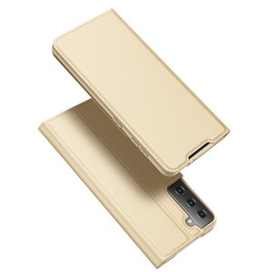DUX Peňaženkový kryt Samsung Galaxy S21 Plus 5G zlatý