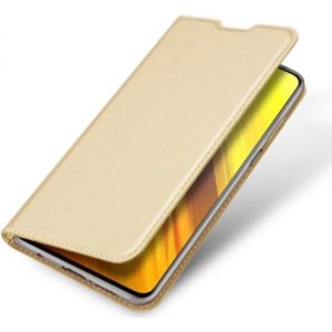 DUX Peňaženkový kryt Xiaomi Poco X3 NFC / X3 Pro zlatý