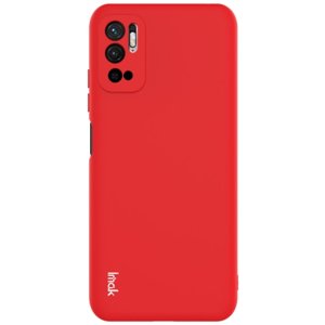 IMAK RUBBER Gumový kryt Xiaomi Redmi Note 10 5G / Poco M3 Pro červený