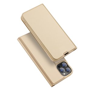 DUX Peňaženkový kryt Apple iPhone 13 Pro Max zlatý