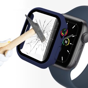 ENKAY Obal s tvrzeným sklem pro Apple Watch 9 / 8 / 7 (41mm) modrý