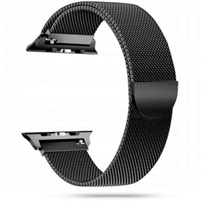 TECH- PRO TECT MILANESE Řemínek Apple Watch 9 / 8 / 7 (41mm) / 6 / SE / 5 / 4 (40mm) / 3 / 2 / 1 (38mm) černý