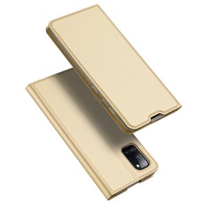 DUX Peněženkový kryt Samsung Galaxy A31 zlatý