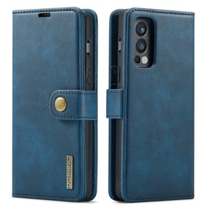 DG.MING Peněženkový obal 2v1 OnePlus Nord N200 5G modrý
