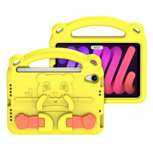DUX PANDA Dětský obal Apple iPad mini 2021 žlutý