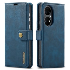 DG.MING Peněženkový obal 2v1 Huawei P50 Pro modrý