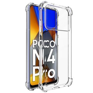 IMAK Ochranný silikonový kryt + fólie Xiaomi Poco M4 Pro průhledný