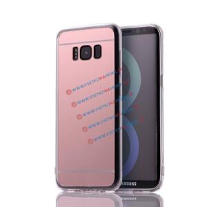 Zrcadlový silikonový obal Samsung Galaxy S8 Plus růžový