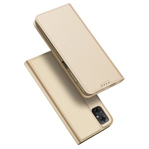 DUX Peněženkový kryt Xiaomi Poco M4 5G zlatý