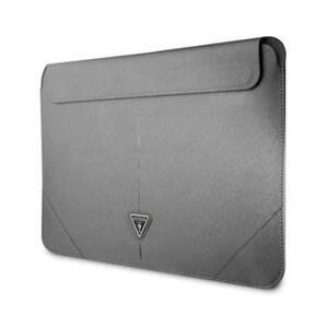 GUESS SAFFIANO Pouzdro pro notebook s úhlopříčkou do 14" stříbrný