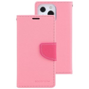 MERCURY FANCY Peněženkový obal Apple iPhone 14 Pro Max růžový