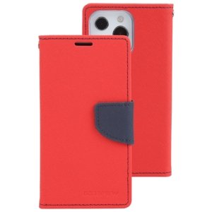 MERCURY FANCY Peněženkový obal Apple iPhone 14 Pro Max červený