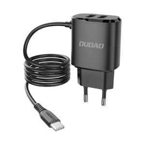 DUDAO A2 Pro T 12W Síťová nabíječka + USB Typ-C kabel černá