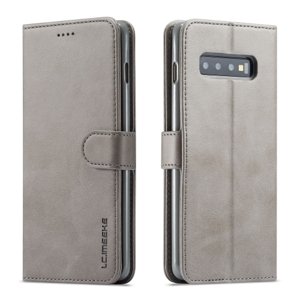 IMEEKE Peněženkový obal Samsung Galaxy S10 Plus šedý