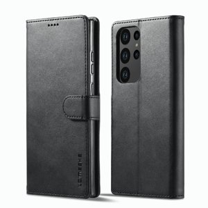 IMEEKE Peňaženkový obal Samsung Galaxy S23 Ultra 5G čierny
