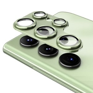 ENKAY ALU Sklo pro fotoaparát Samsung Galaxy S23 Ultra 5G LIGHT GREEN