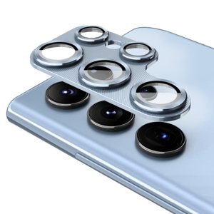 ENKAY ALU Sklo pro fotoaparát Samsung Galaxy S23 Ultra 5G BLUE