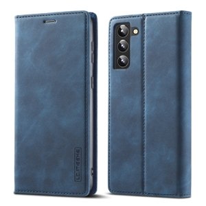IMEEKE Peněženkový obal Samsung Galaxy S22 Plus 5G modrý