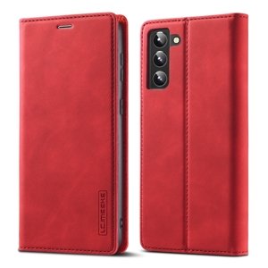 IMEEKE Peněženkový obal Samsung Galaxy S22 Plus 5G červený