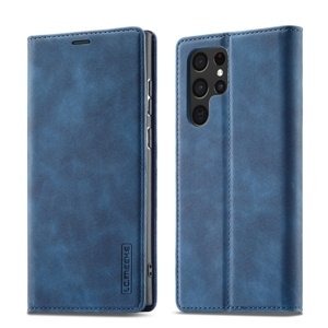 IMEEKE Peněženkový obal Samsung Galaxy S22 5G modrý
