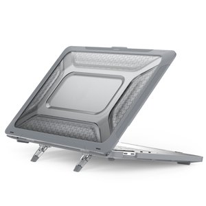 HONEYCOMB Odolné pouzdro pro Apple MacBook Pro 13" A2251 / A2289 / A2338 šedé