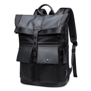 BANGE LEISURE Prostorný batoh pro notebook s úhlopříčkou do 15, 6" černý